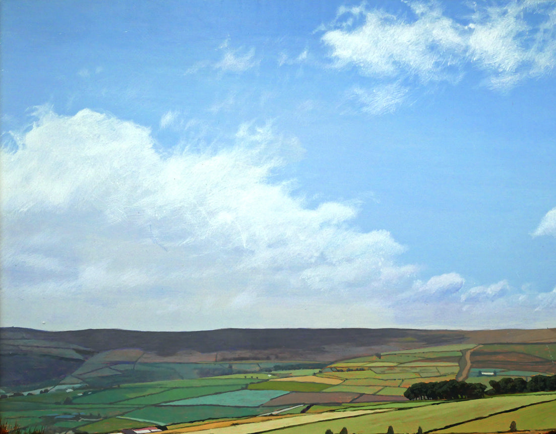 百瀬智宏「ハワースの丘(イギリス)」油絵・M10号 拡大画像1