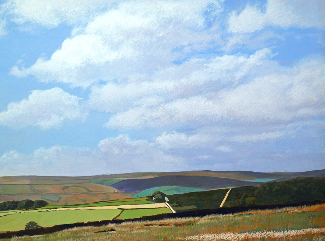 百瀬智宏「ハワースの丘(イギリス)」油絵・M10号 拡大画像2