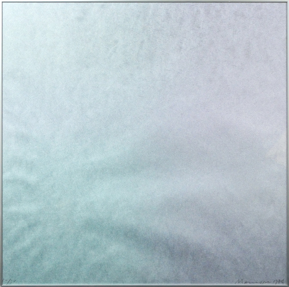 百瀬寿「Square-Metallic Green and Violet」シルクスクリーン版画