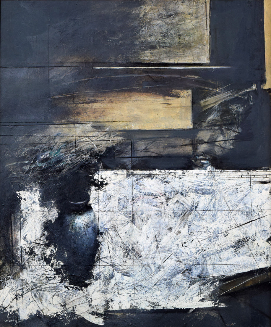 森山誠「卓上04-2」油絵・F20号 作品全体拡大画像