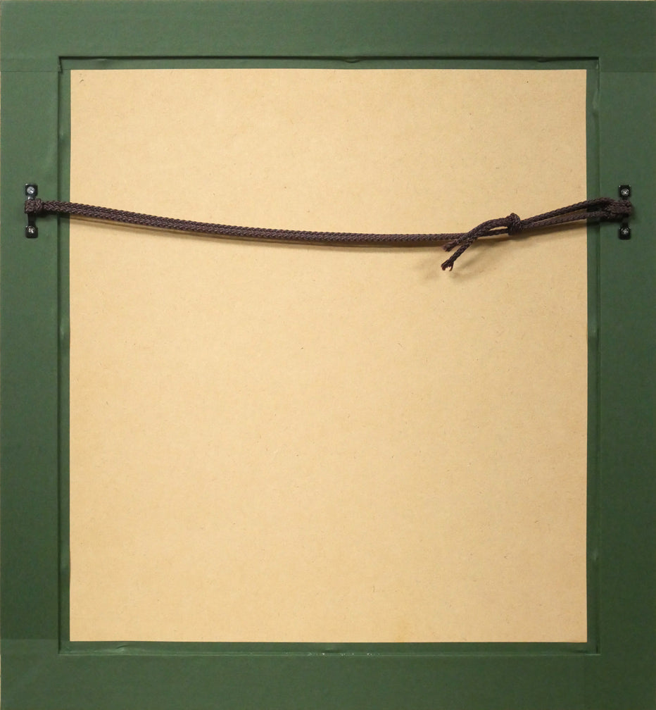 アルフォンス ミュシャ(Alphonse MUCHA)「夢想」リトグラフ 額縁裏側画像