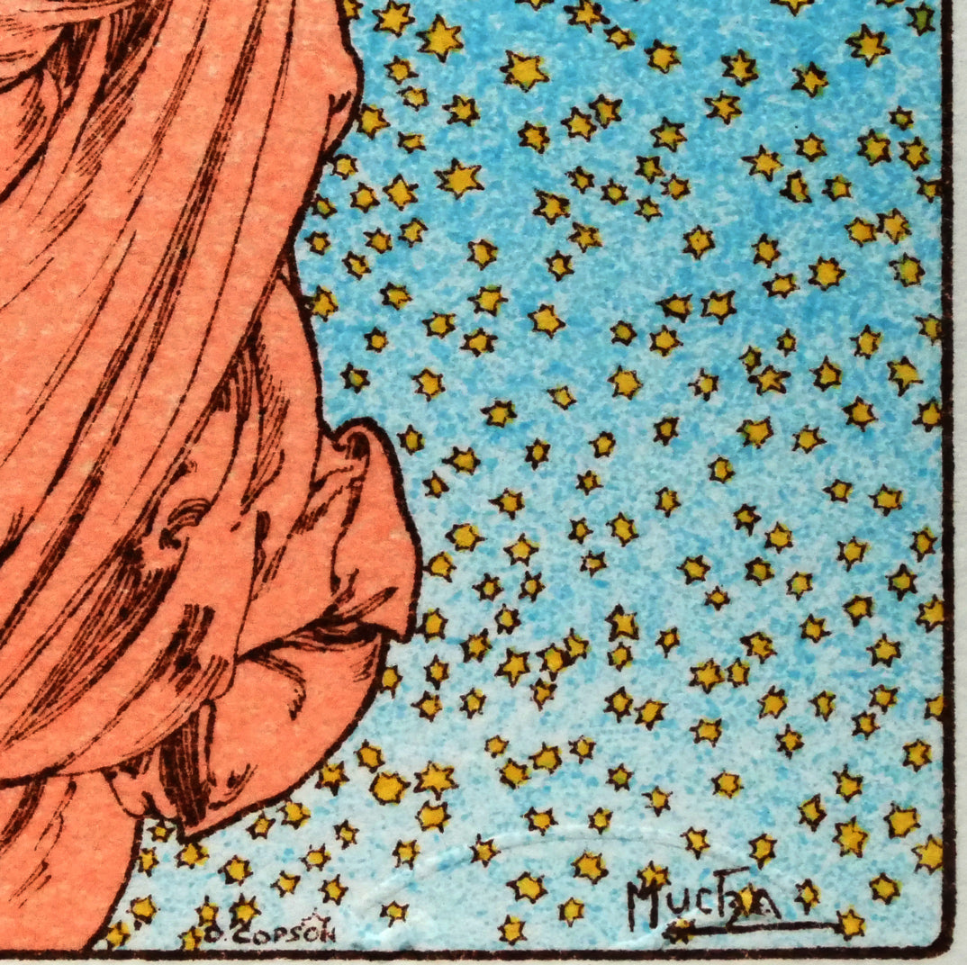 アルフォンス ミュシャ(Alphonse MUCHA)「オーストリアハンガリー」リトグラフ 拡大画像6