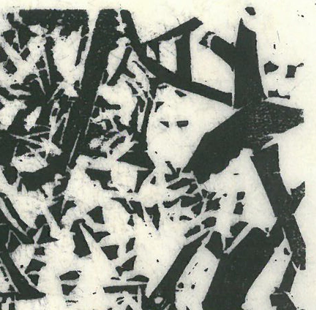 棟方志功「弘前城の柵」板画 拡大画像2