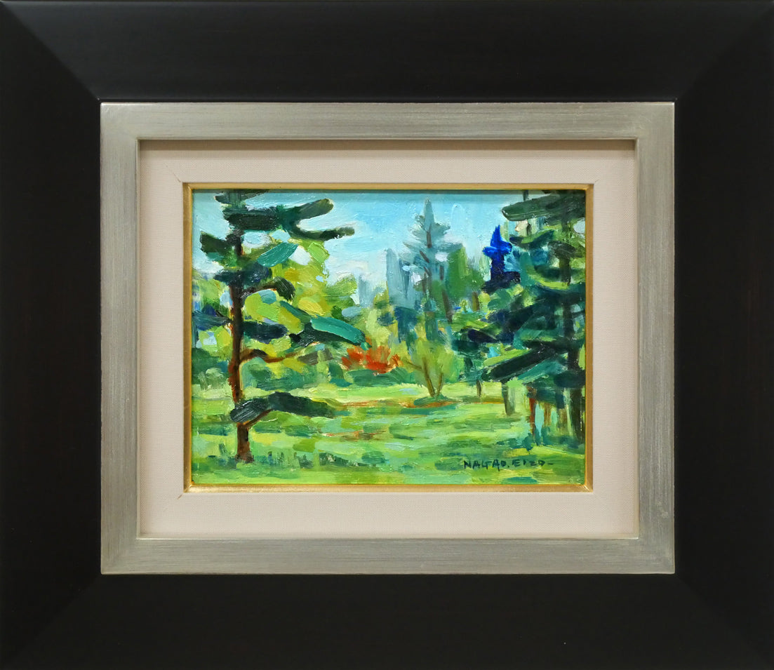 長尾栄三「盛夏」油絵・F0号