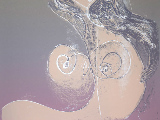 永瀬義郎「淡雪(版画集「浪漫」より)」ナガセプリント.73 拡大画像2