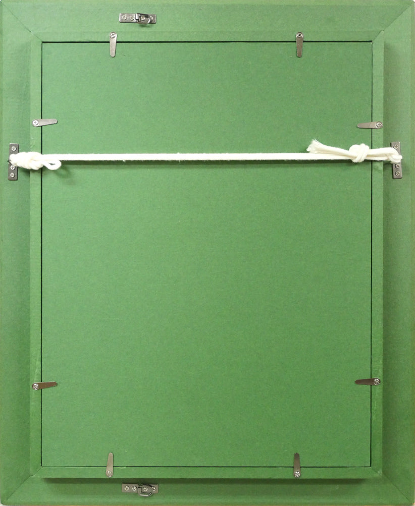 中島裕子「やさしい華」油絵・F4号 額縁裏側画像