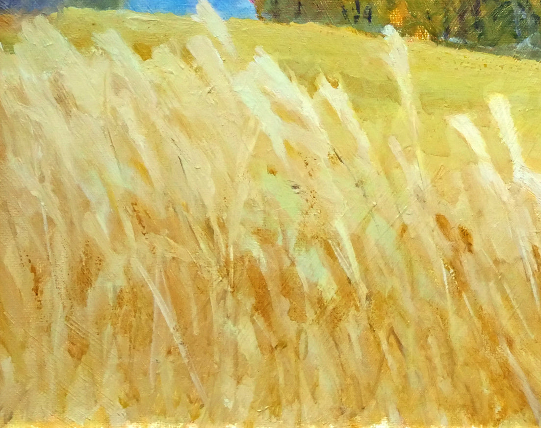 中本昭平「札幌種羊場(月寒)」油絵・F6号 拡大画像3