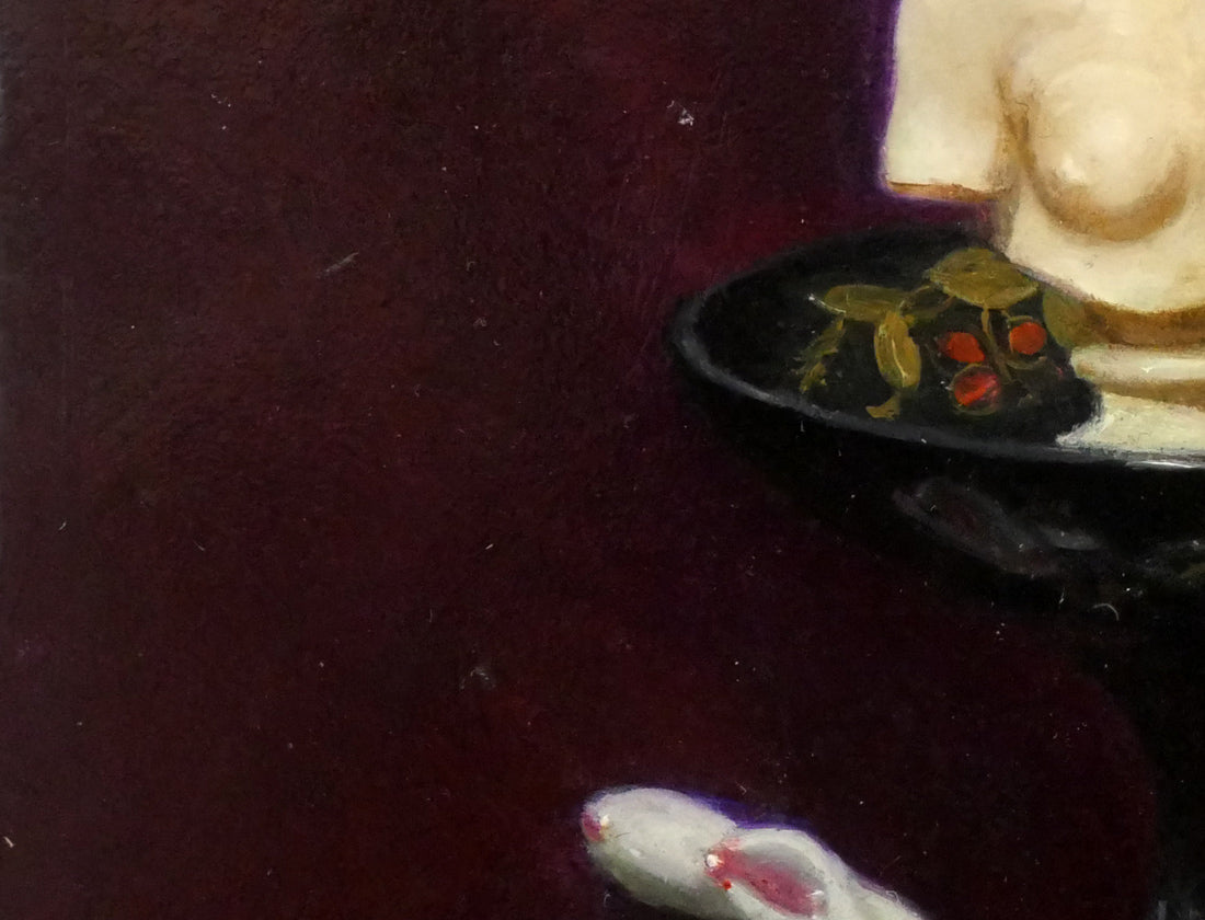 中村圭吾「cast painting」油絵・F0号 拡大画像3