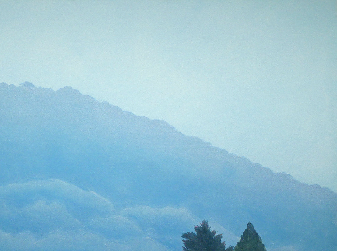 中村壬哉「春の麓」日本画・P10号 拡大画像2