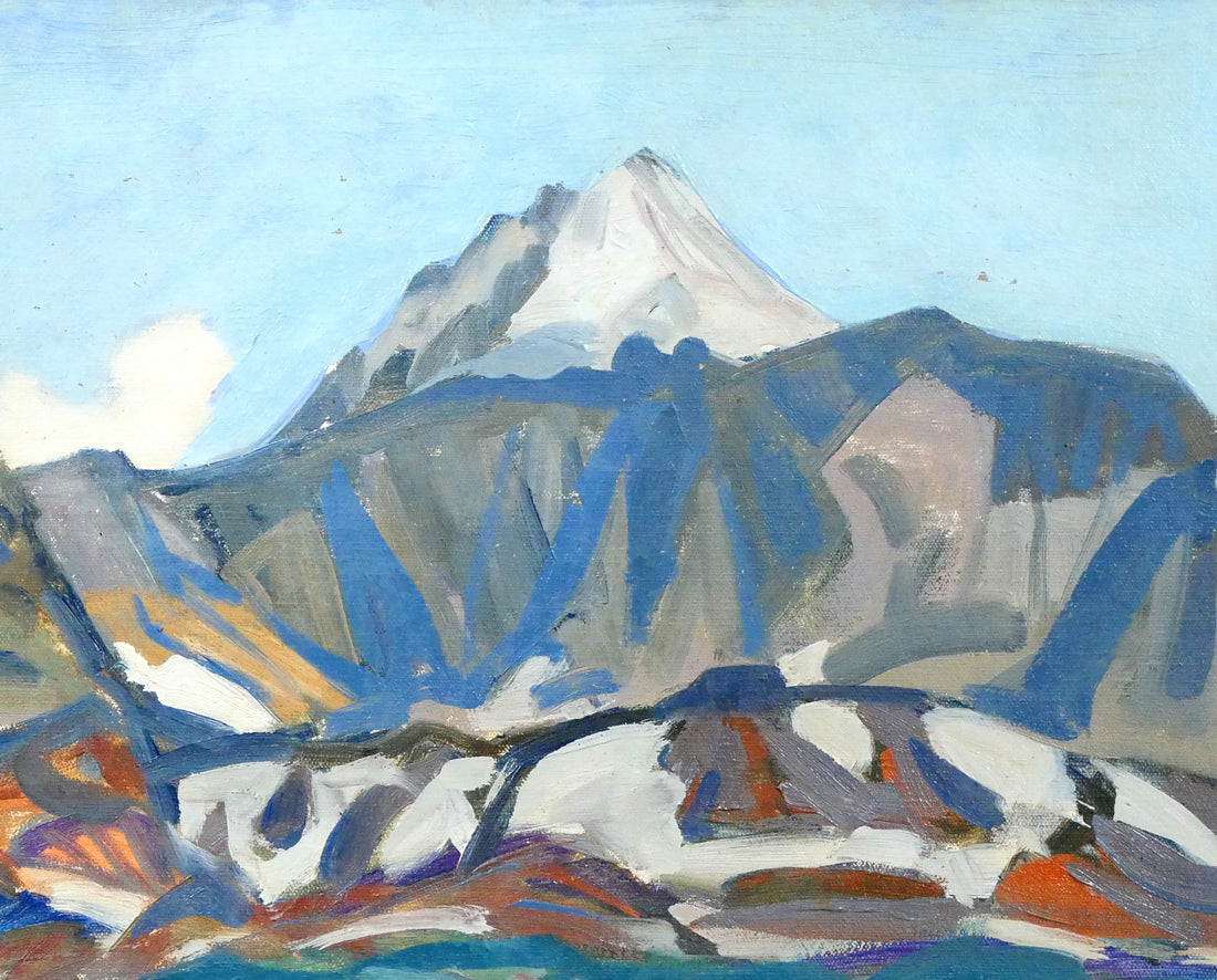 中村善策「磐梯高原(裏磐梯と五色沼)」油絵・F10号 拡大画像2