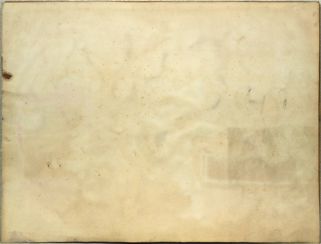 中根光一「中根邸付近(札幌)」水彩画・10号 作品裏側画像