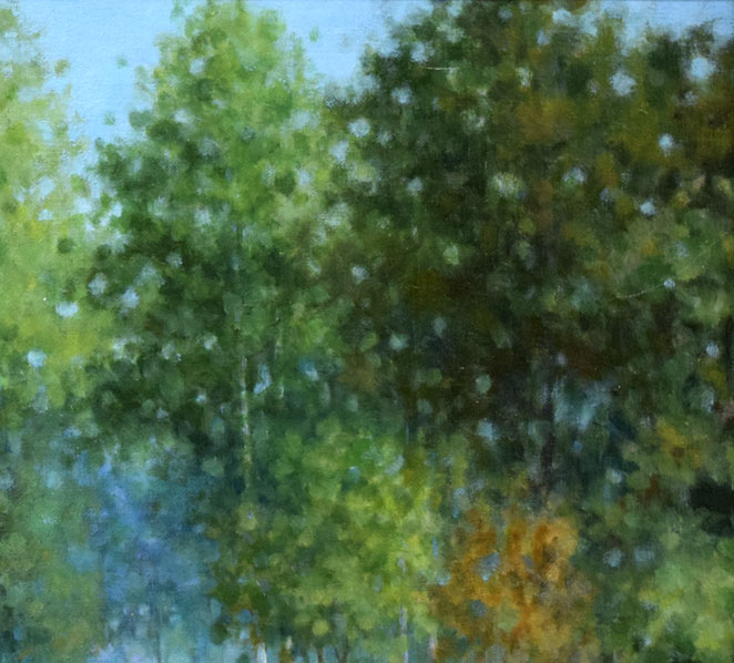 中西尭昭「迎秋」油絵・F8号 拡大画像2