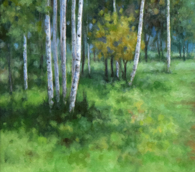 中西尭昭「迎秋」油絵・F8号 拡大画像3