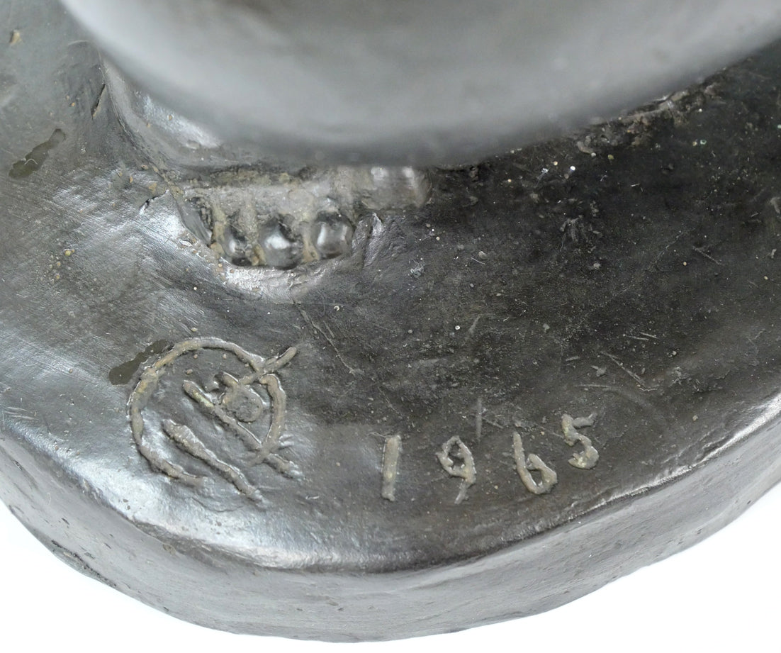 中野五一「裸婦像」ブロンズ作品 サイン・年記(1965年作)