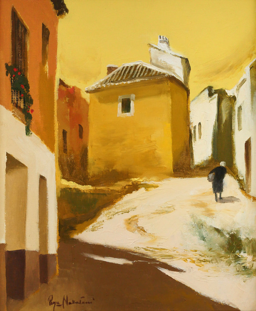 中谷龍一「トレド風景(スペイン)」油絵・F8号 作品全体画像
