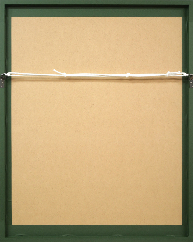 奈良美智「Marching on a Butterbur Leaf(ポスター)」オフセット額装 額縁裏側画像