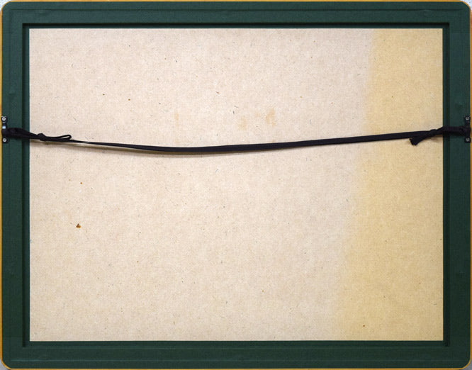 成田泰明「八窓作品(般若心経)」墨彩画 額縁裏側画像