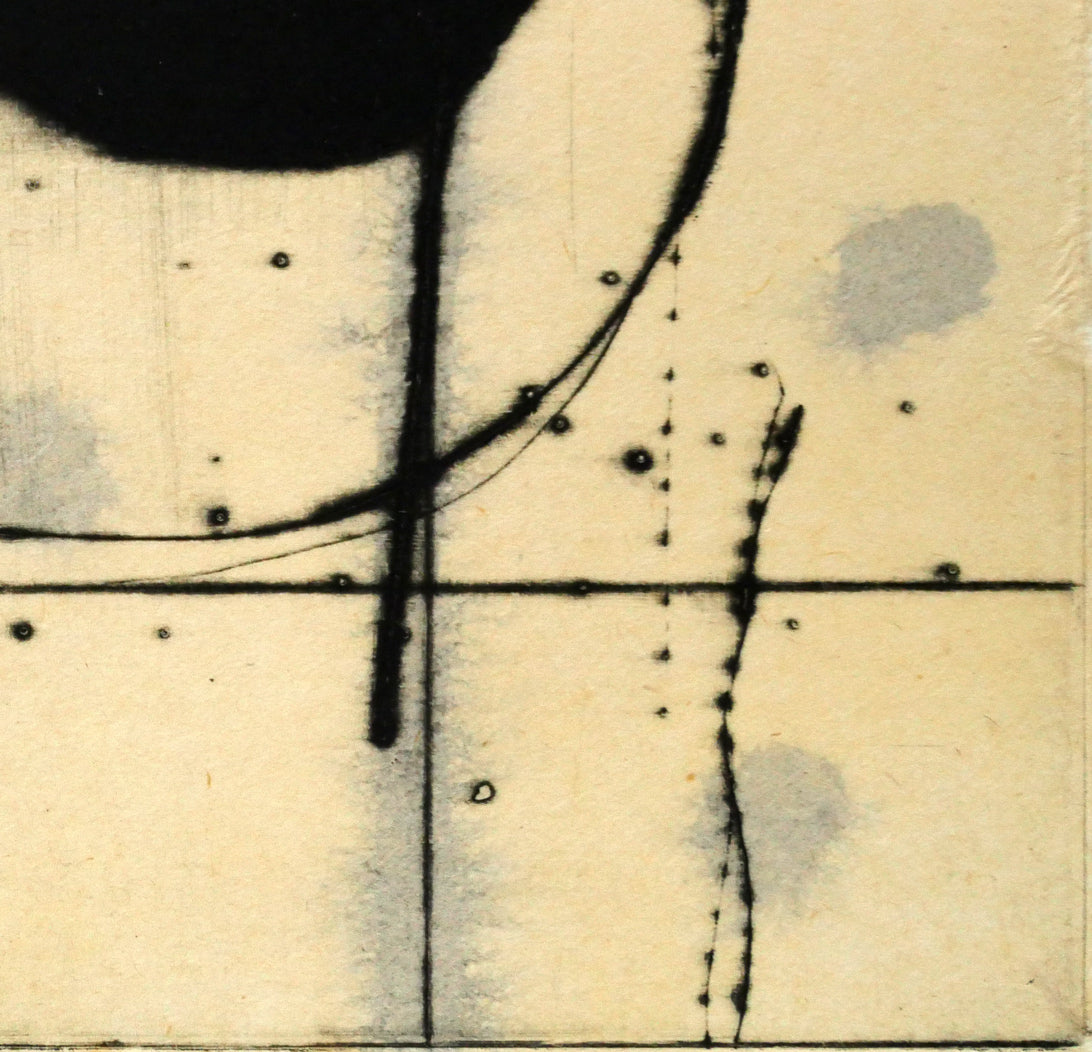 鳴海伸一「Kowloon's eye Ⅲ(九龍の眼)」ドライポイント(銅版画) 拡大画像5