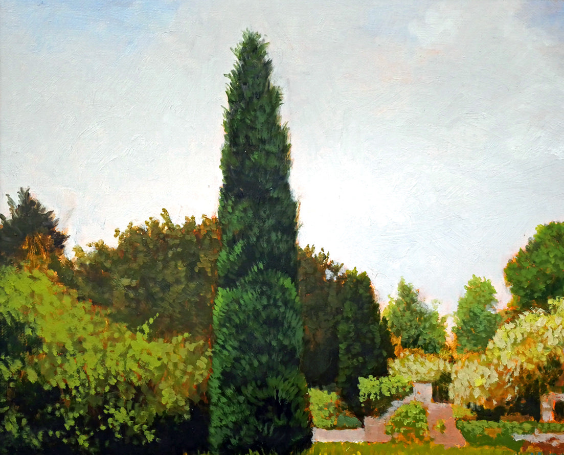 西房浩二「キャッスルガーデン(イギリス)」油絵・F6号 拡大画像1