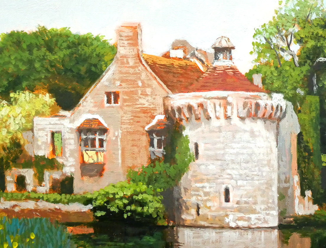 西房浩二「キャッスルガーデン(イギリス)」油絵・F6号 拡大画像5