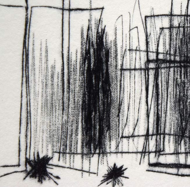 西村一夫「作品D-8」銅版画 拡大画像4