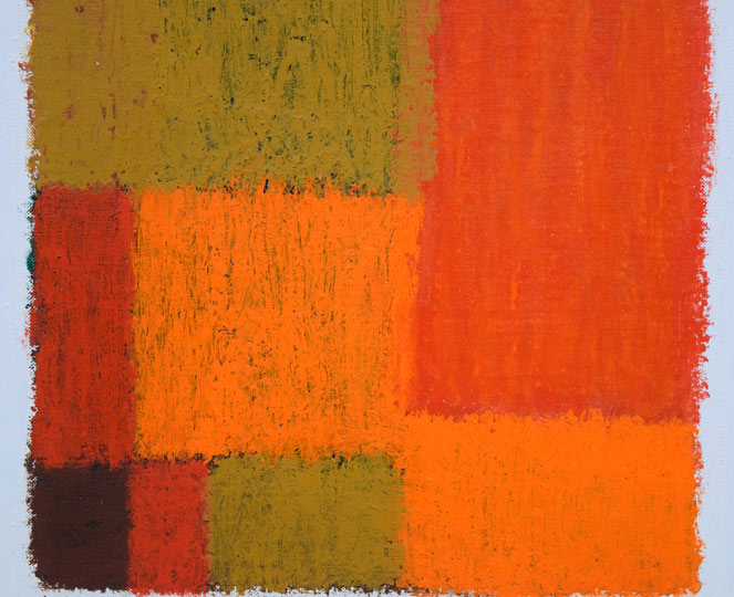 西村一夫「内なる風景-14」アクリルガッシュ 拡大画像2