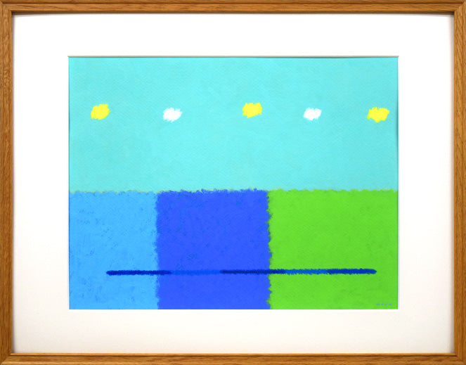 西村一夫「内なる風景 ACS-1」アクリルガッシュ