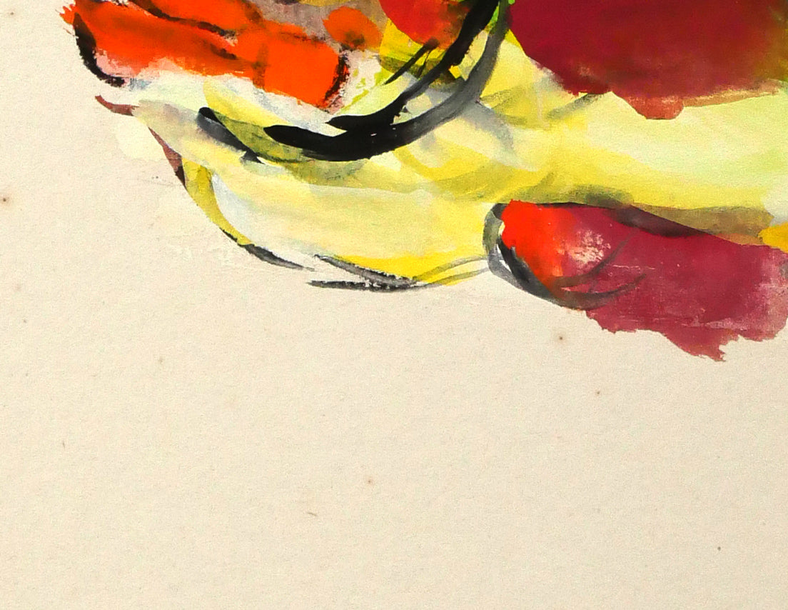 野間仁根「魚 メバル」水彩画・色紙 拡大画像4