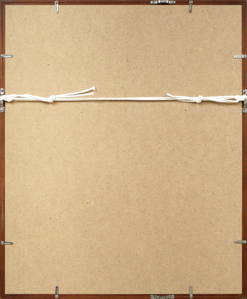 野間仁根「魚 メバル」水彩画・色紙 額縁裏側画像