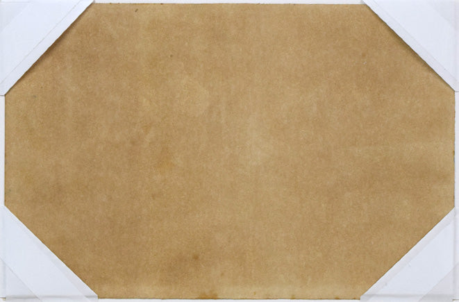 野宮武明「パリ風景」水彩画 作品裏側画像