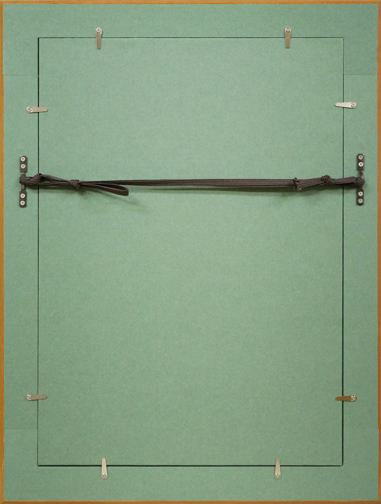 野々内宏「目白」日本画・P4号 額縁裏側画像