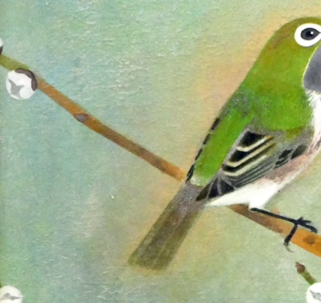 野々内宏「目白」日本画・P4号 拡大画像1