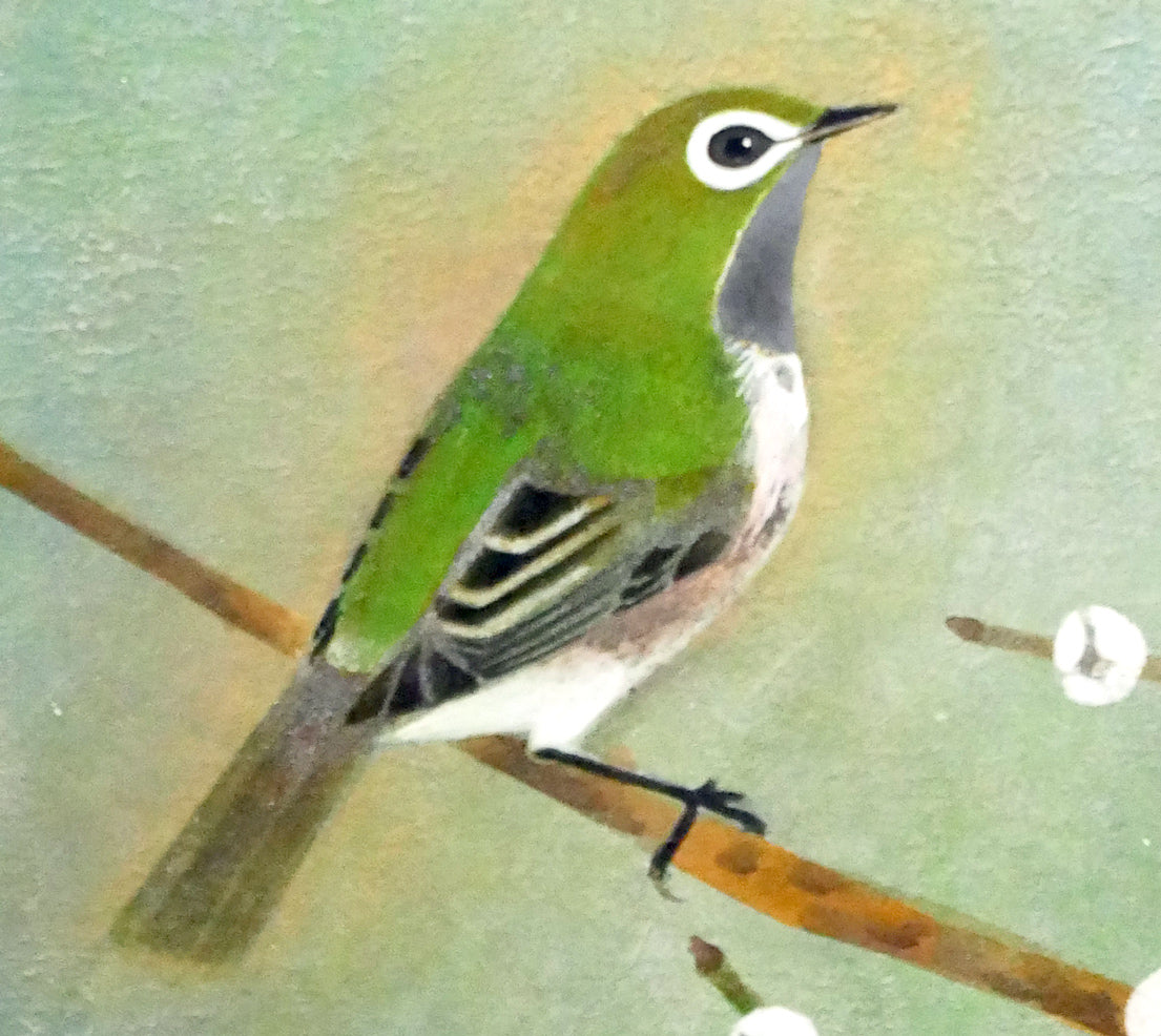 野々内宏「目白」日本画・P4号 拡大画像2