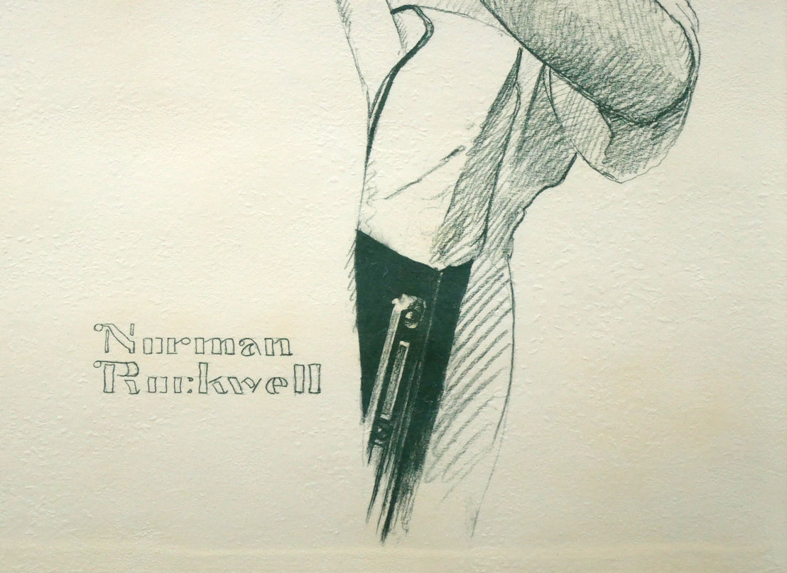 ノーマン ロックウエル(Norman Rockwell)「FIRST HAIRCUT」リトグラフ 拡大画像3