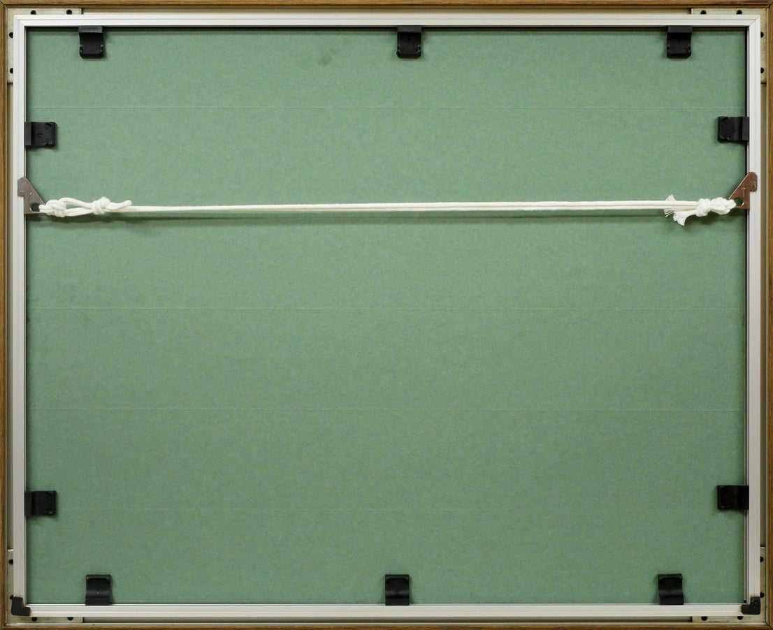 ノーマン ロックウエル(Norman Rockwell)「FIRST HAIRCUT」リトグラフ 額縁裏側画像