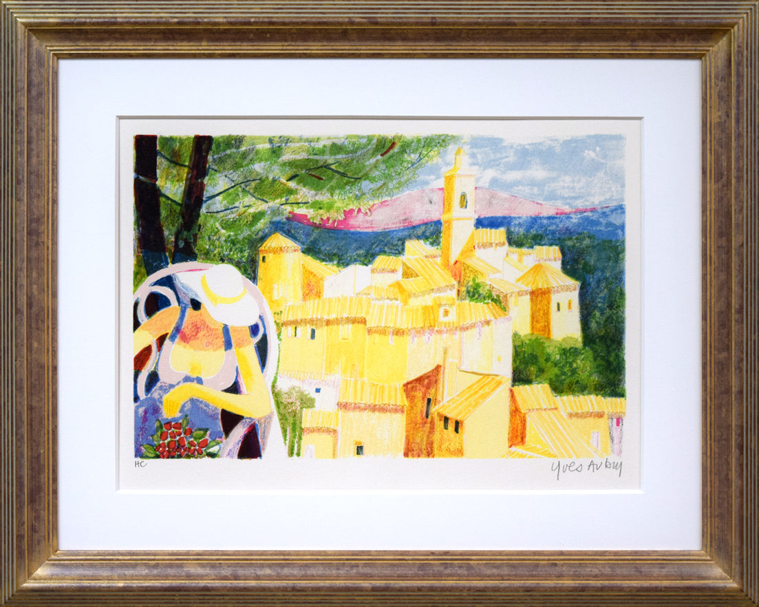 イヴ・オーブリー(yves AUBRY)「風景画」リトグラフ
