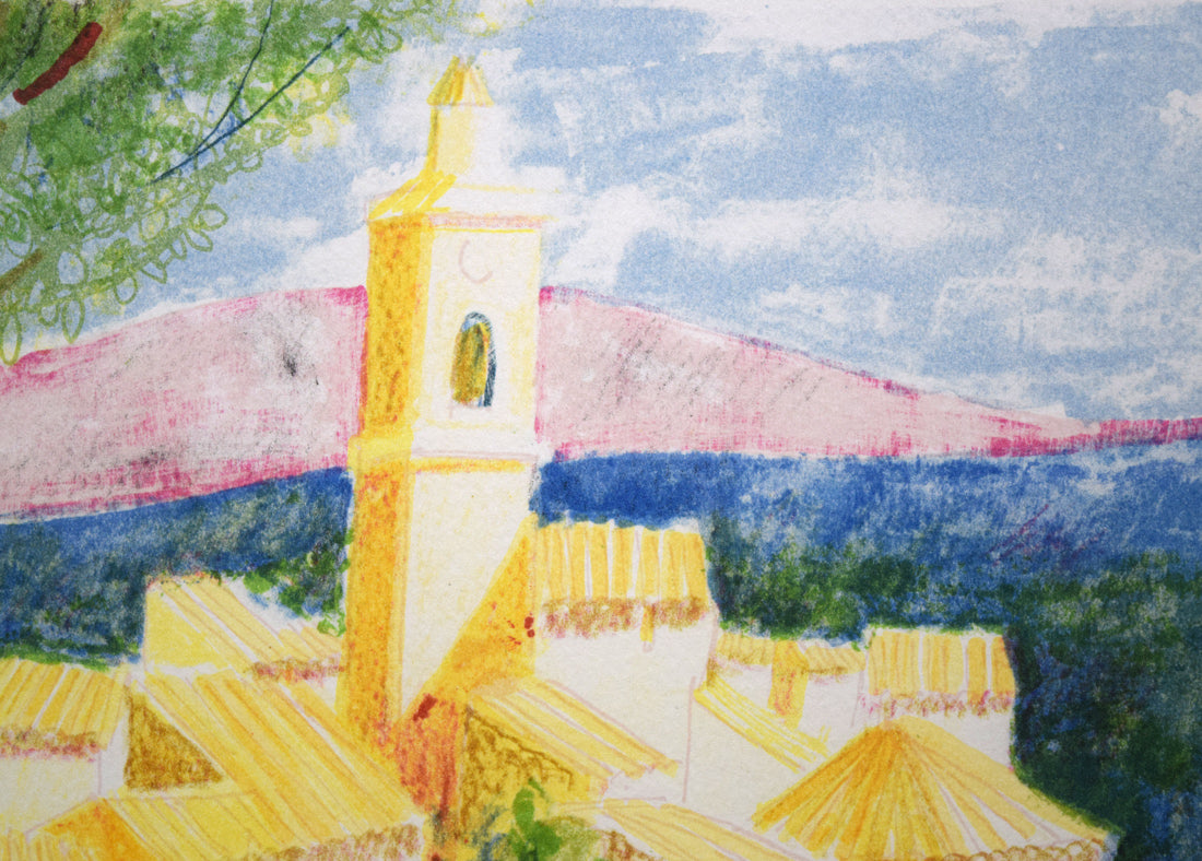 イヴ・オーブリー(yves AUBRY)「風景画」リトグラフ 拡大画像2