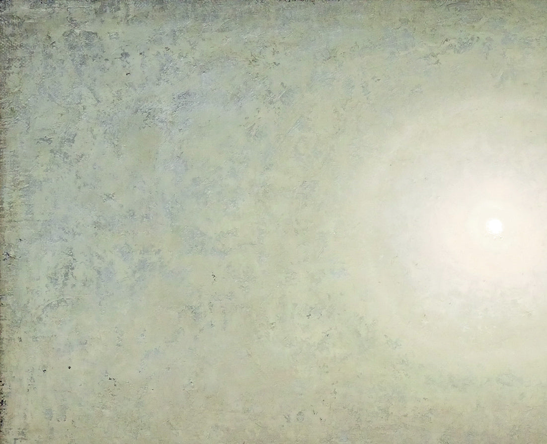 越智紀久張「日輪(厚田風景)」油絵・F10号 拡大画像1