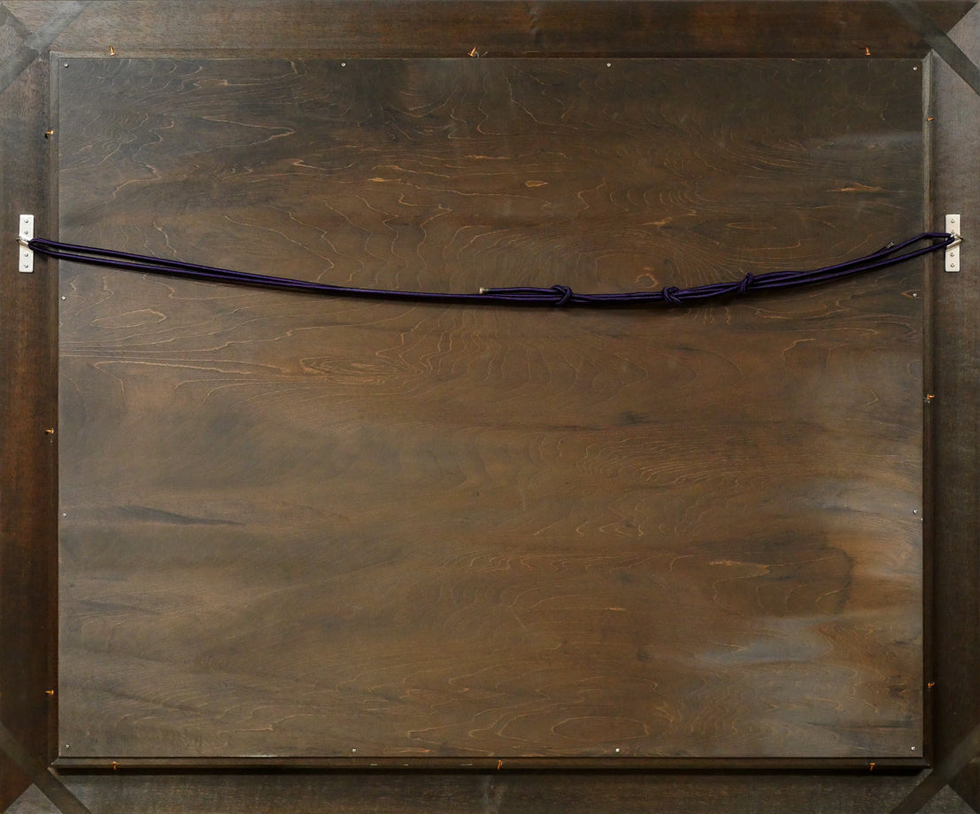 小田切訓「長崎(大浦天主堂)」油絵・F30号 額縁裏側画像