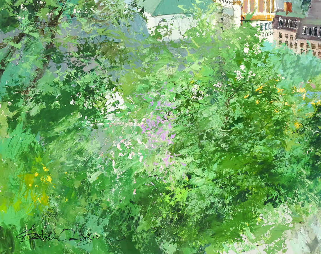 小田切訓「長崎(大浦天主堂)」油絵・F30号 拡大画像5