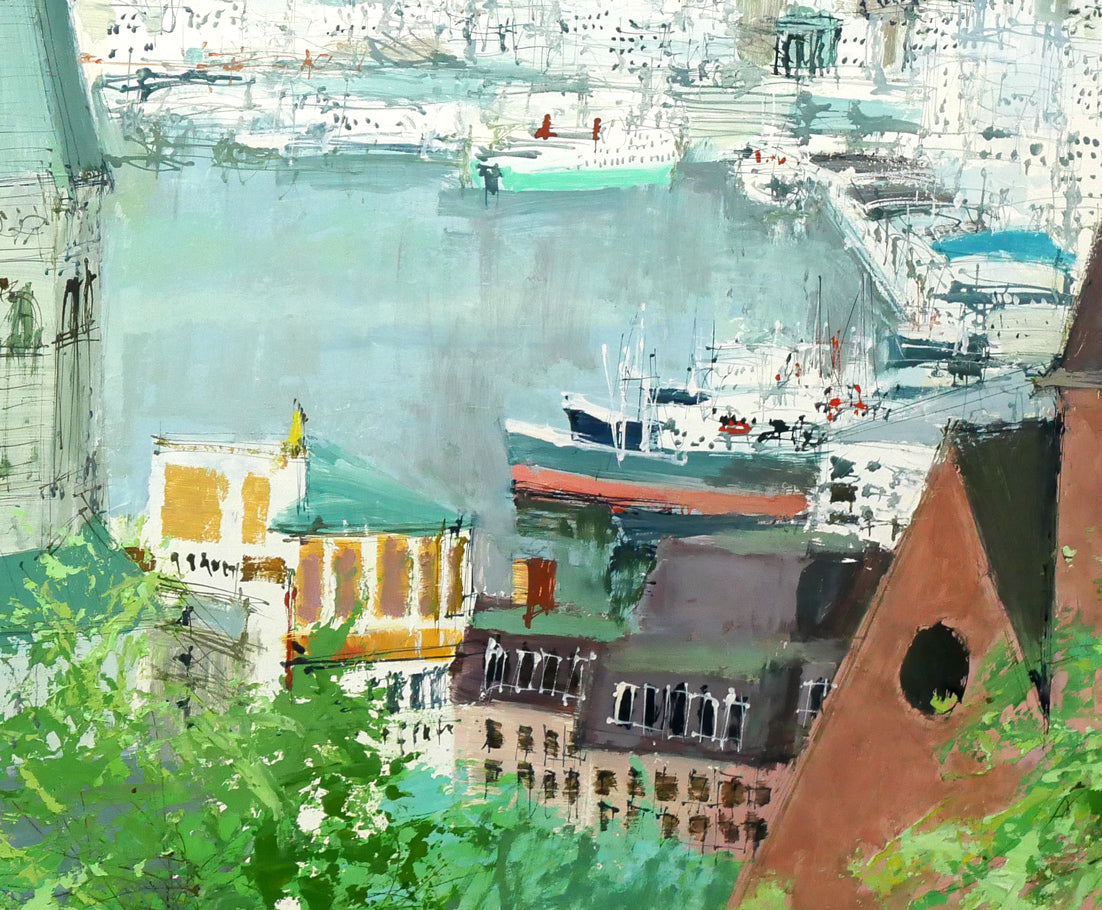 小田切訓「長崎(大浦天主堂)」油絵・F30号 拡大画像2