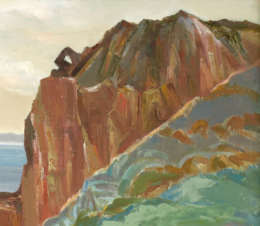 小川清「赤岩秋景(小樽)」油絵・F12号 拡大画像3