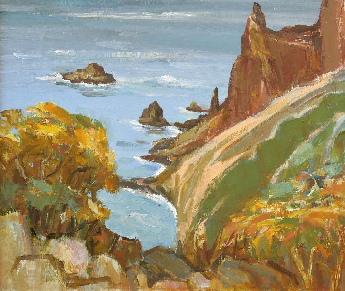 小川清「赤岩秋景(小樽)」油絵・F12号 拡大画像4