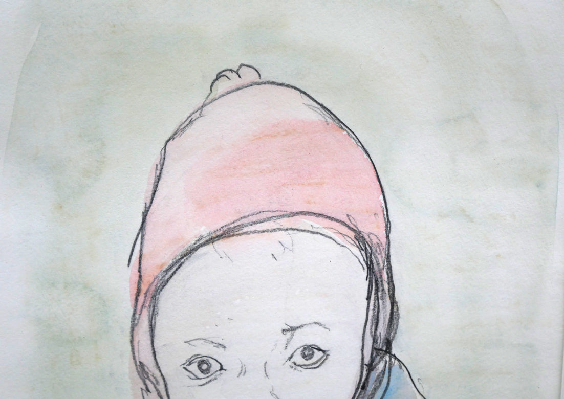 小川原脩「ヘレン」水彩画 拡大画像2