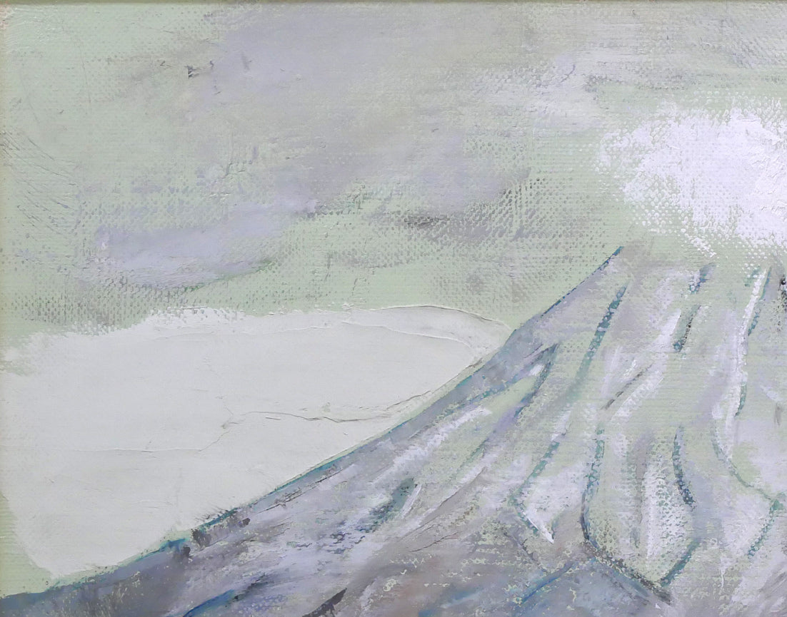 小川原脩「羊蹄山」油絵・F6号 拡大画像1