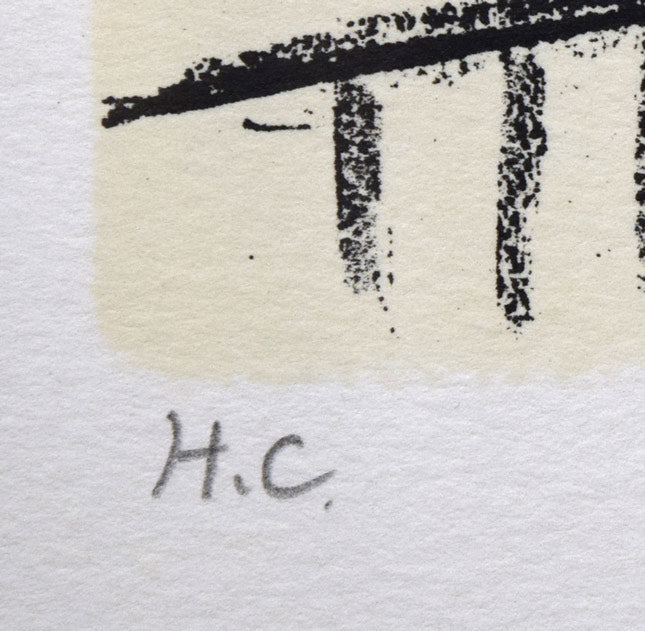 荻須高徳「ラ グランジュ オー・ベル通り(パリ)」リトグラフ 限定番号(ed,H.C=作家保存版)