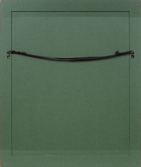 荻須高徳「ラ グランジュ オー・ベル通り(パリ)」リトグラフ 額縁裏側画像