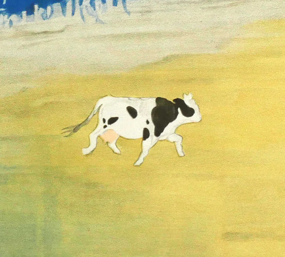 小倉遊亀「晴巒(せいらん)」石版画(リトグラフ)掛軸・限定品 拡大画像3