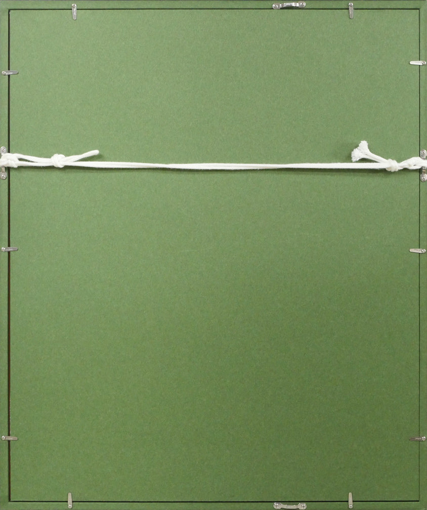 おおば比呂司「芸術・文化」アクリル画・5号 額縁裏側画像