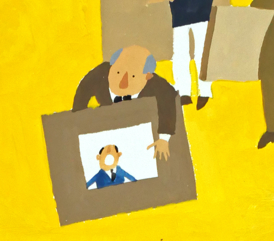 おおば比呂司「芸術・文化」アクリル画・5号 拡大画像3